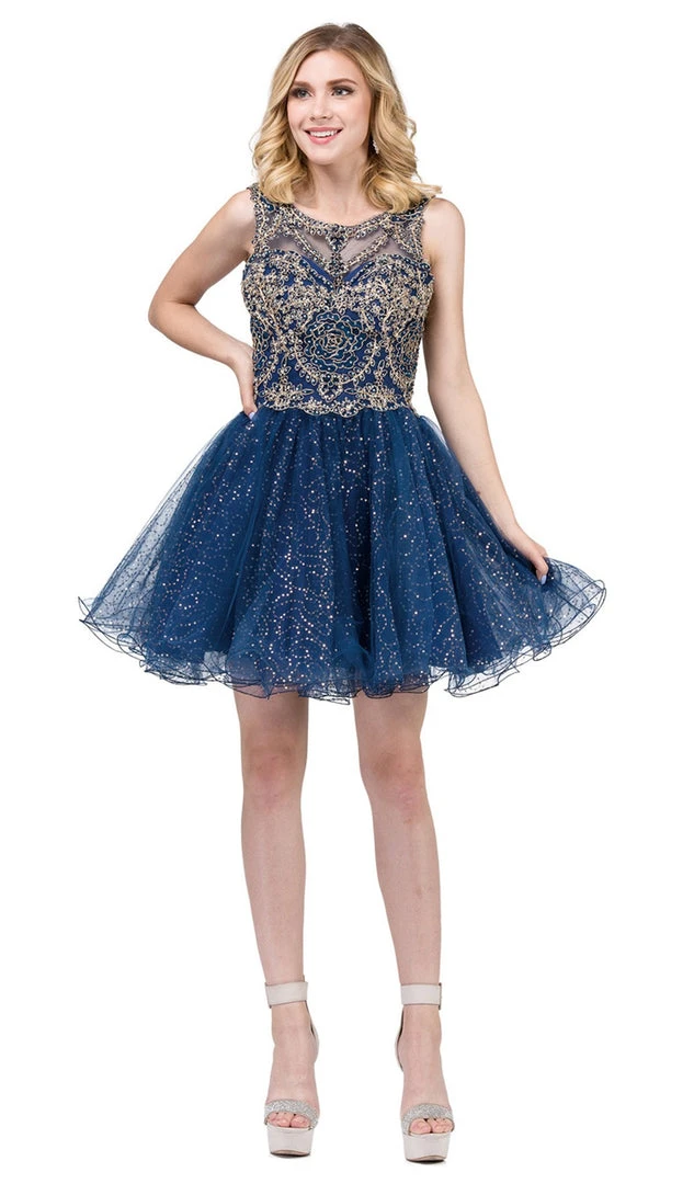 Dancing Queen - 3023 Embellished Scoop A-line Homecoming Dress 7 Dancing Queen - 3023 Embellished Scoop A-line Homecoming Dress