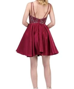 Dancing Queen - 3039 Beaded Sweetheart A-Line Homecoming Dress