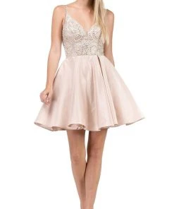 Dancing Queen - 3039 Beaded Sweetheart A-Line Homecoming Dress