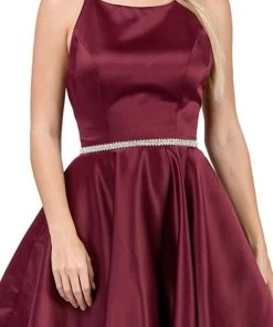 Dancing Queen - 3062 Satin A-Line Homecoming Cocktail Dress