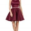 Dancing Queen - 3062 Satin A-Line Homecoming Cocktail Dress 1 Dancing Queen - 3062 Satin A-Line Homecoming Cocktail Dress