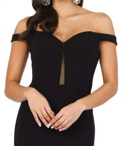 Dancing Queen - 4003 Off Shoulder Applique-Accented Mermaid Gown 7 Dancing Queen - 4003 Off Shoulder Applique-Accented Mermaid Gown