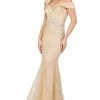Dancing Queen - 4043 Embroidered Off-Shoulder Trumpet Dress 1 Dancing Queen - 4043 Embroidered Off-Shoulder Trumpet Dress