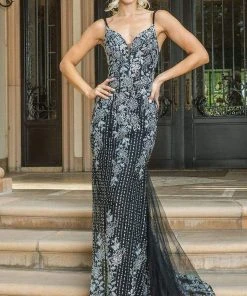 Dancing Queen - 4227 Fitted Embellished Evening Dress