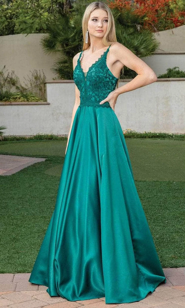 Dancing Queen 4260 - Embroidered Sleeveless V-neck Prom Dress 8 Dancing Queen 4260 - Embroidered Sleeveless V-neck Prom Dress