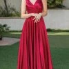 Dancing Queen 4262 - Sleeveless Satin A-Line Prom Dress 1 Dancing Queen 4262 - Sleeveless Satin A-Line Prom Dress