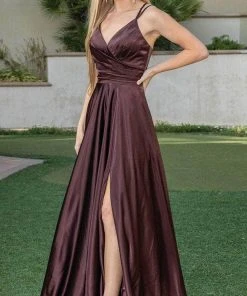 Dancing Queen 4263 - High Slit A-Line Prom Dress 21 Dancing Queen 4263 - High Slit A-Line Prom Dress