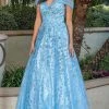 Dancing Queen 4273 - Off-Shoulder A-Line Long Gown