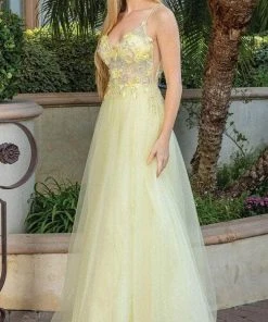 Dancing Queen 4276 - Floral Sleeveless Long Dress