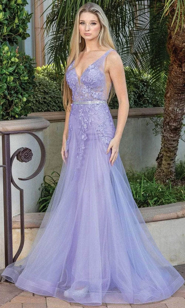 Dancing Queen 4311 - V-Neck A-Line Prom Dress 5 Dancing Queen 4311 - V-Neck A-Line Prom Dress