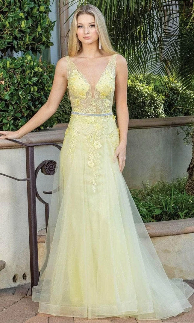 Dancing Queen 4311 - V-Neck A-Line Prom Dress 6 Dancing Queen 4311 - V-Neck A-Line Prom Dress