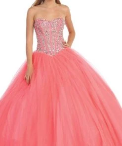 Dancing Queen - 9094 Embellished Sweetheart Evening Gown