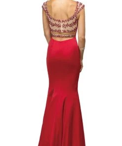 Dancing Queen - 9454 Sweetheart Sheer Back Mermaid Prom Dress 9 Dancing Queen - 9454 Sweetheart Sheer Back Mermaid Prom Dress