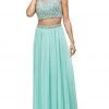 Dancing Queen - 9574 Two-Piece Shimmering Beaded Bodice A-line Prom Dress 2 Dancing Queen - 9574 Two-Piece Shimmering Beaded Bodice A-line Prom Dress