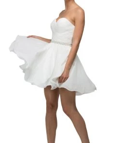 Dancing Queen - 9581 Crisscross Ruching On Sweetheart A-Line Short Party Dress 15 Dancing Queen - 9581 Crisscross Ruching On Sweetheart A-Line Short Party Dress