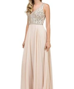 Dancing Queen - 9589 Beaded Bodice Chiffon A-line Prom Dress 13 Dancing Queen - 9589 Beaded Bodice Chiffon A-line Prom Dress