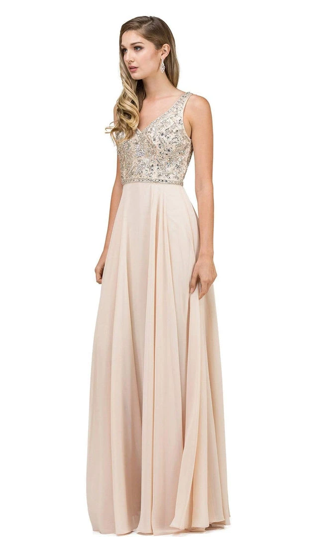 Dancing Queen - 9589 Beaded Bodice Chiffon A-line Prom Dress 7 Dancing Queen - 9589 Beaded Bodice Chiffon A-line Prom Dress