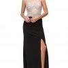 Dancing Queen - 9650 Sheer Jewel Embellished Bodice Evening Dress 2 Dancing Queen - 9650 Sheer Jewel Embellished Bodice Evening Dress