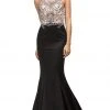 Dancing Queen - 9706 Teardrop Back Cutout Beaded Ornate Prom Dress 1 Dancing Queen - 9706 Teardrop Back Cutout Beaded Ornate Prom Dress
