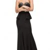 Dancing Queen - 9713 Strapless Sweetheart Prom Dress With Side Peplum
