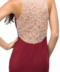 Dancing Queen - 9715 Adorned Sleeveless Illusion Jewel Jersey Prom Dress 13 Dancing Queen - 9715 Adorned Sleeveless Illusion Jewel Jersey Prom Dress