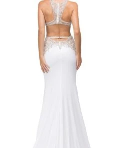 Dancing Queen - 9736 Embellished Bodice With Back Cutouts Prom Dress 10 Dancing Queen - 9736 Embellished Bodice With Back Cutouts Prom Dress