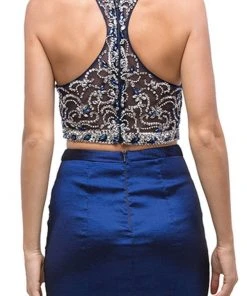 Dancing Queen - 9831 Embellished Two Piece Mermaid Evening Dress