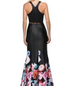 Dancing Queen - 9904 Two-Piece Floral Multi-print Formal Dress 8 Dancing Queen - 9904 Two-Piece Floral Multi-print Formal Dress