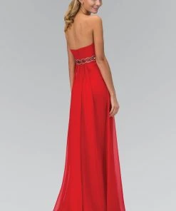 Elizabeth K - GL1016 Jewel Embellished Sweetheart A-line Dress 16 Elizabeth K - GL1016 Jewel Embellished Sweetheart A-line Dress