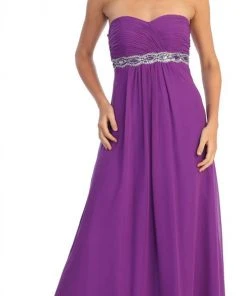 Elizabeth K - GL1016 Jewel Embellished Sweetheart A-line Dress 13 Elizabeth K - GL1016 Jewel Embellished Sweetheart A-line Dress