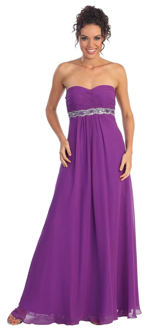 Elizabeth K - GL1016 Jewel Embellished Sweetheart A-line Dress 5 Elizabeth K - GL1016 Jewel Embellished Sweetheart A-line Dress
