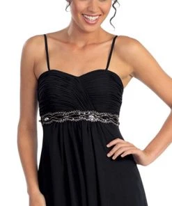 Elizabeth K - GL1016 Jewel Embellished Sweetheart A-line Dress 19 Elizabeth K - GL1016 Jewel Embellished Sweetheart A-line Dress