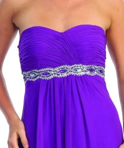 Elizabeth K - GL1016 Jewel Embellished Sweetheart A-line Dress 14 Elizabeth K - GL1016 Jewel Embellished Sweetheart A-line Dress