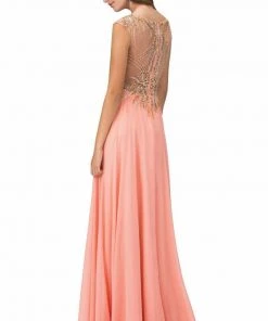 Elizabeth K - GL1305 Embellished Sleeveless Long Dress 9 Elizabeth K - GL1305 Embellished Sleeveless Long Dress