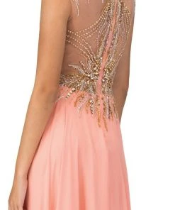 Elizabeth K - GL1305 Embellished Sleeveless Long Dress 11 Elizabeth K - GL1305 Embellished Sleeveless Long Dress