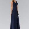 Elizabeth K - GL1378 Applique V-Neck Chiffon A-Line Gown 1 Elizabeth K - GL1378 Applique V-Neck Chiffon A-Line Gown
