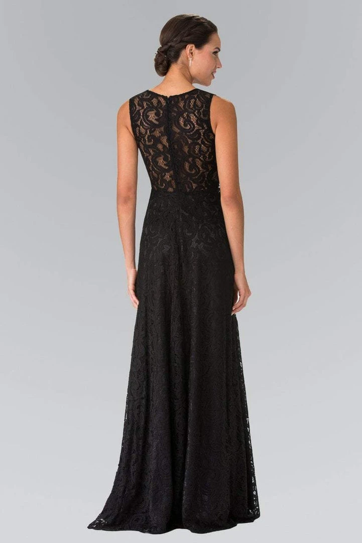 Elizabeth K - GL1460 Sleeveless Beaded Lace Long Dress 4 Elizabeth K - GL1460 Sleeveless Beaded Lace Long Dress