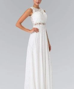 Elizabeth K - GL1460 Sleeveless Beaded Lace Long Dress 19 Elizabeth K - GL1460 Sleeveless Beaded Lace Long Dress