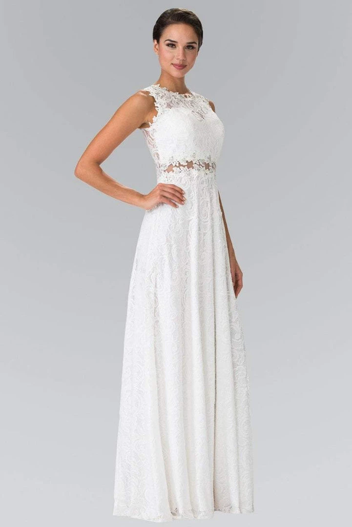 Elizabeth K - GL1460 Sleeveless Beaded Lace Long Dress 9 Elizabeth K - GL1460 Sleeveless Beaded Lace Long Dress