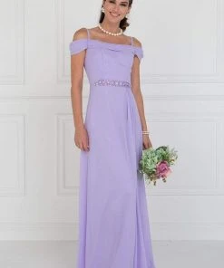 Elizabeth K - GL1522 Draped Cowl Back A-Line Chiffon Gown 7 Elizabeth K - GL1522 Draped Cowl Back A-Line Chiffon Gown