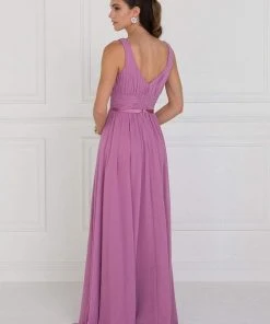 Elizabeth K - GL1525 Ruched Deep Sweetheart Chiffon A-Line Gown 8 Elizabeth K - GL1525 Ruched Deep Sweetheart Chiffon A-Line Gown