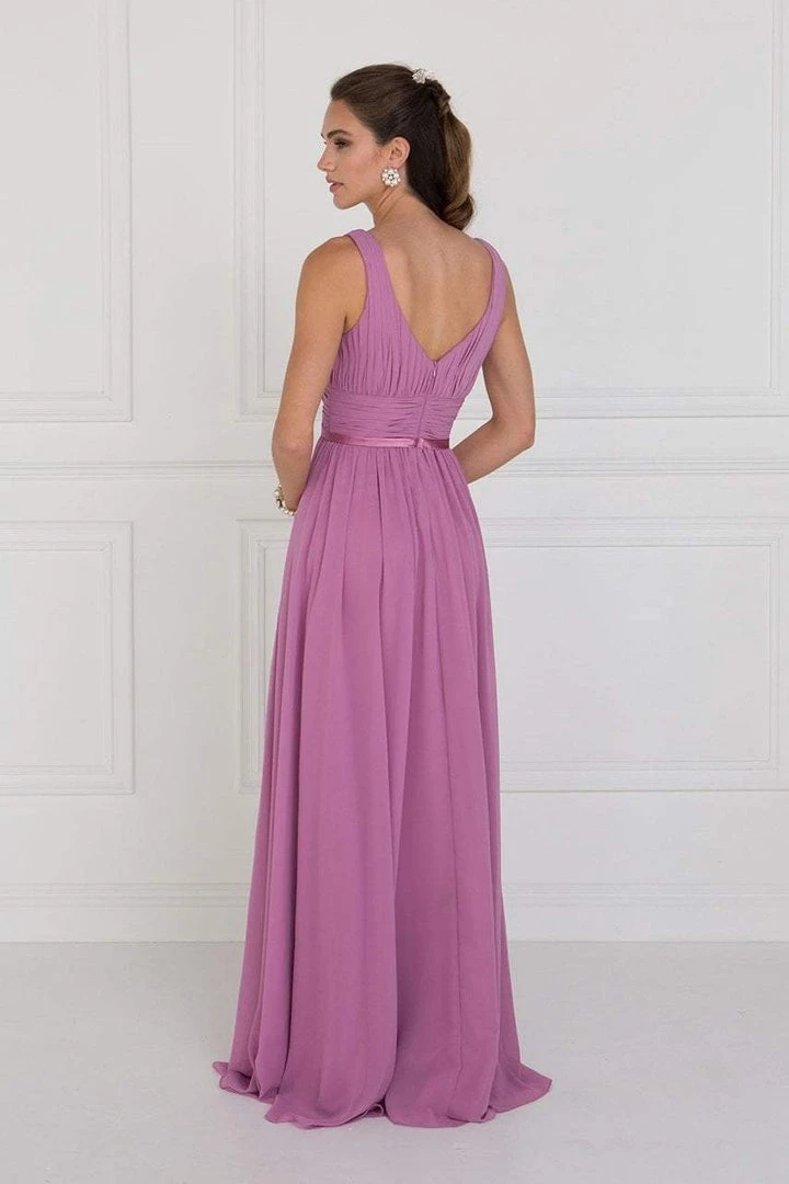 Elizabeth K - GL1525 Ruched Deep Sweetheart Chiffon A-Line Gown 4 Elizabeth K - GL1525 Ruched Deep Sweetheart Chiffon A-Line Gown