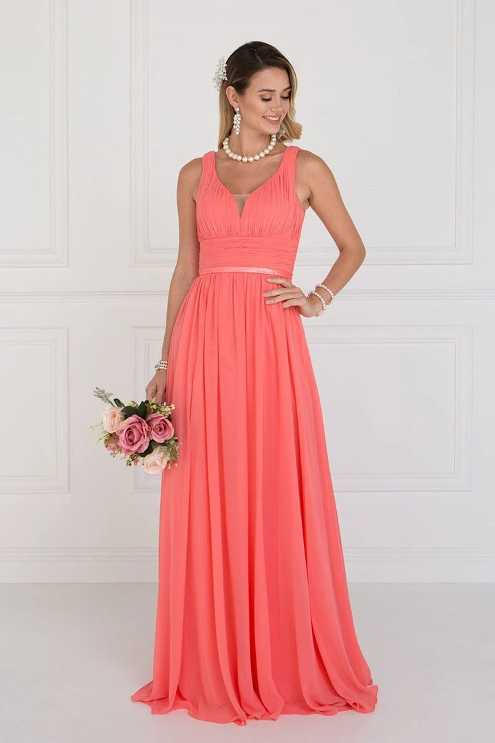 Elizabeth K - GL1525 Ruched Deep Sweetheart Chiffon A-Line Gown 5 Elizabeth K - GL1525 Ruched Deep Sweetheart Chiffon A-Line Gown