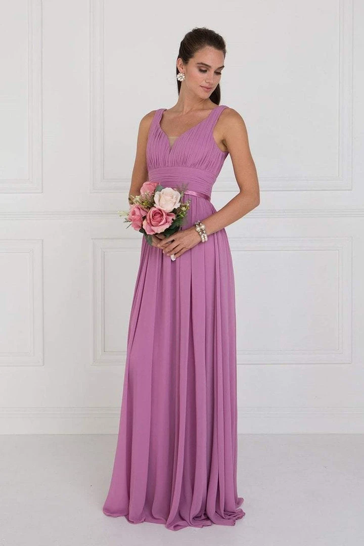 Elizabeth K - GL1525 Ruched Deep Sweetheart Chiffon A-Line Gown 3 Elizabeth K - GL1525 Ruched Deep Sweetheart Chiffon A-Line Gown