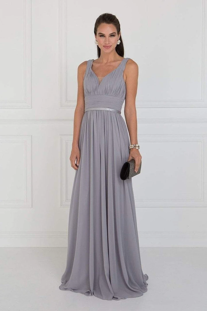 Elizabeth K - GL1525 Ruched Deep Sweetheart Chiffon A-Line Gown 7 Elizabeth K - GL1525 Ruched Deep Sweetheart Chiffon A-Line Gown