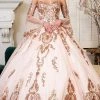 Elizabeth K - GL1914 Strapless Sequined Tiered Tail Ballgown 2 Elizabeth K - GL1914 Strapless Sequined Tiered Tail Ballgown