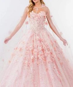 Elizabeth K - GL1939 Bejeweled Applique Ballgown 14 Elizabeth K - GL1939 Bejeweled Applique Ballgown