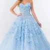 Elizabeth K - GL1939 Bejeweled Applique Ballgown