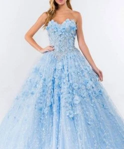 Elizabeth K - GL1939 Bejeweled Applique Ballgown