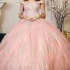 Elizabeth K - GL1941 Off Shoulder Glittered Ballgown 2 Elizabeth K - GL1941 Off Shoulder Glittered Ballgown